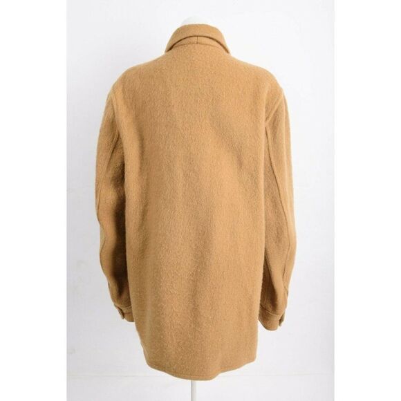 Vintage 1930s Hudson Bay Point Blanket Coat Womens Wool Tan Brown Sz L XL RARE - Picture 3 of 5